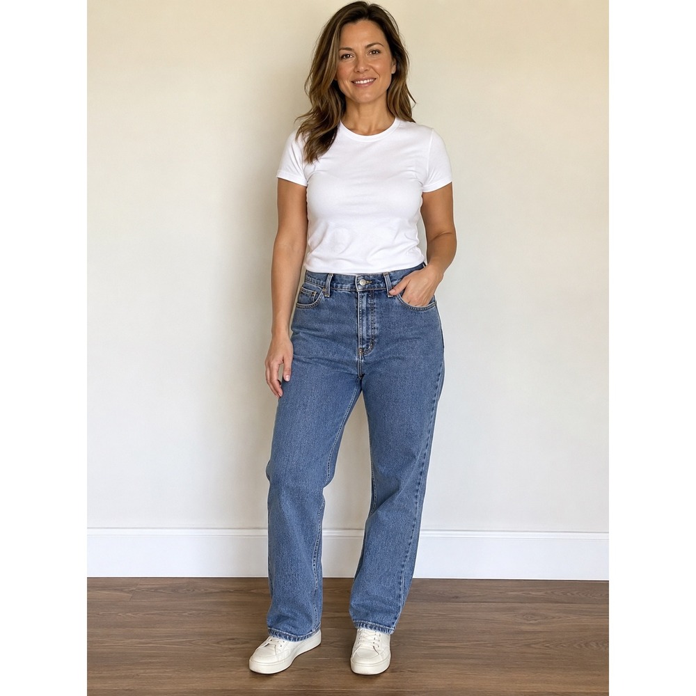 Origin Leg Fit Heirloom Quality straight leg Jeans Blue Made in USA Women 34